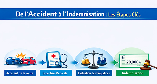 Étapes indemnisation accident