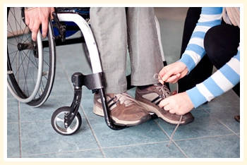 Personne fauteuil roulant
