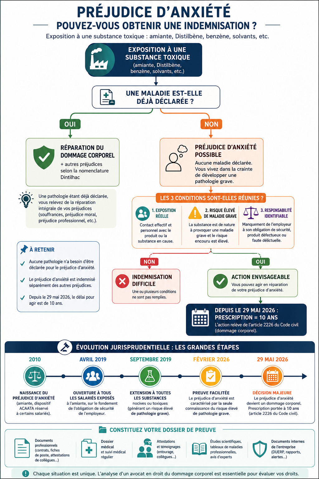 infographie préjudice anxiété