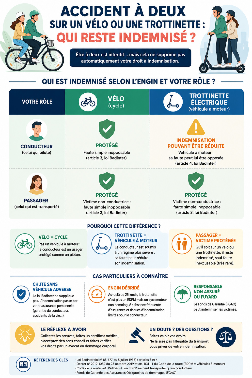 Accident-&agrave;-deux-v&eacute;lo ou trottinette-infographie