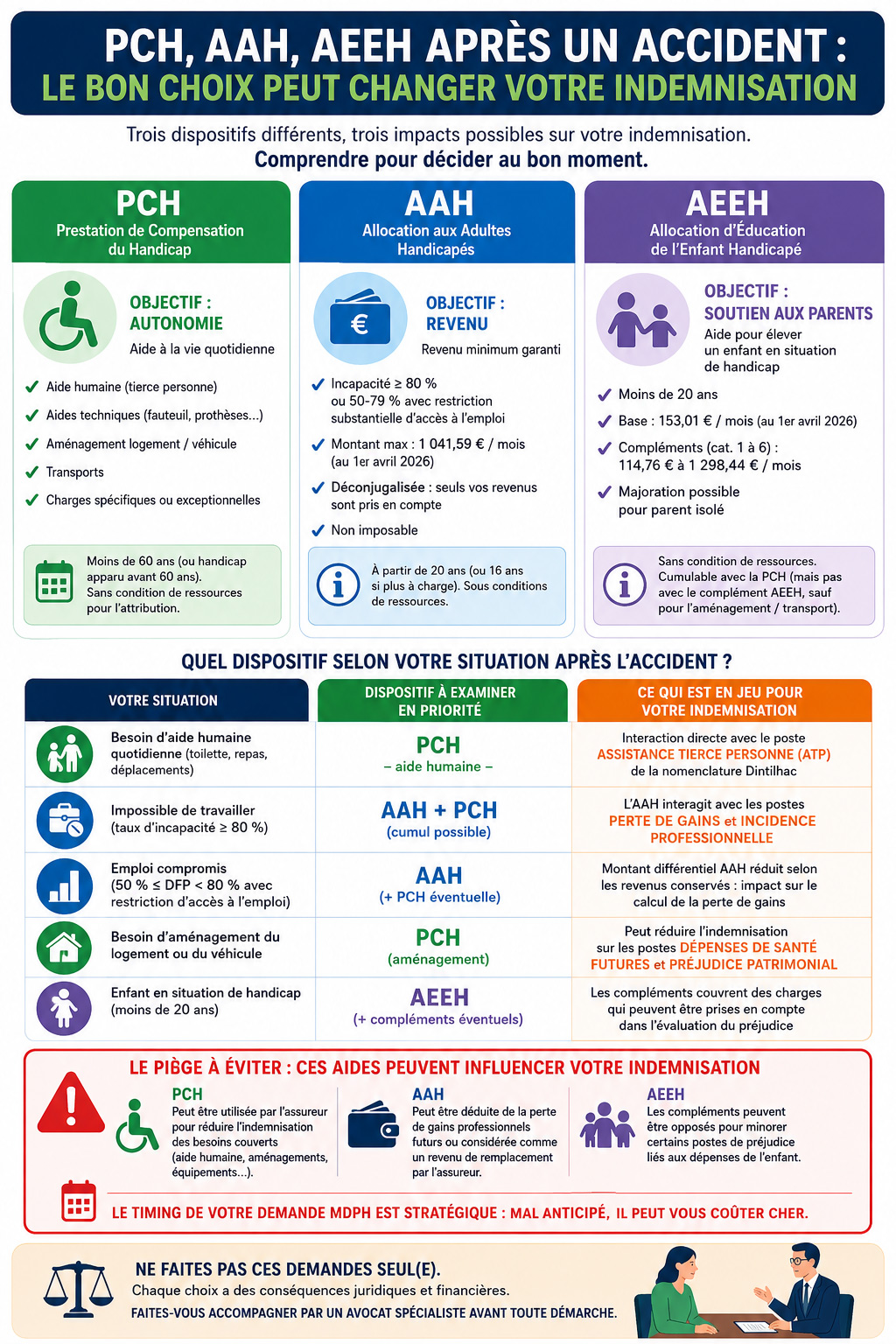 infographie AAH PCH AEEH