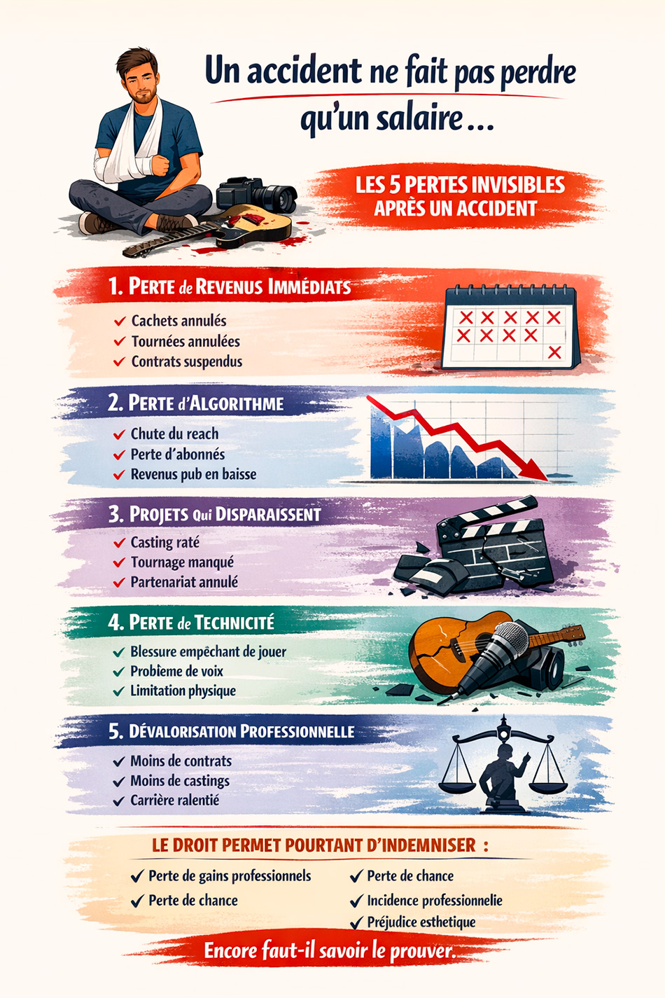 infographie indemnisation artiste intermittent