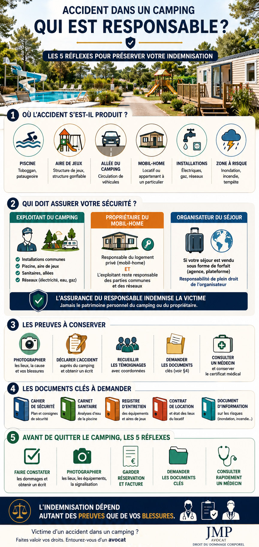 accident en camping : qui est responsable ?