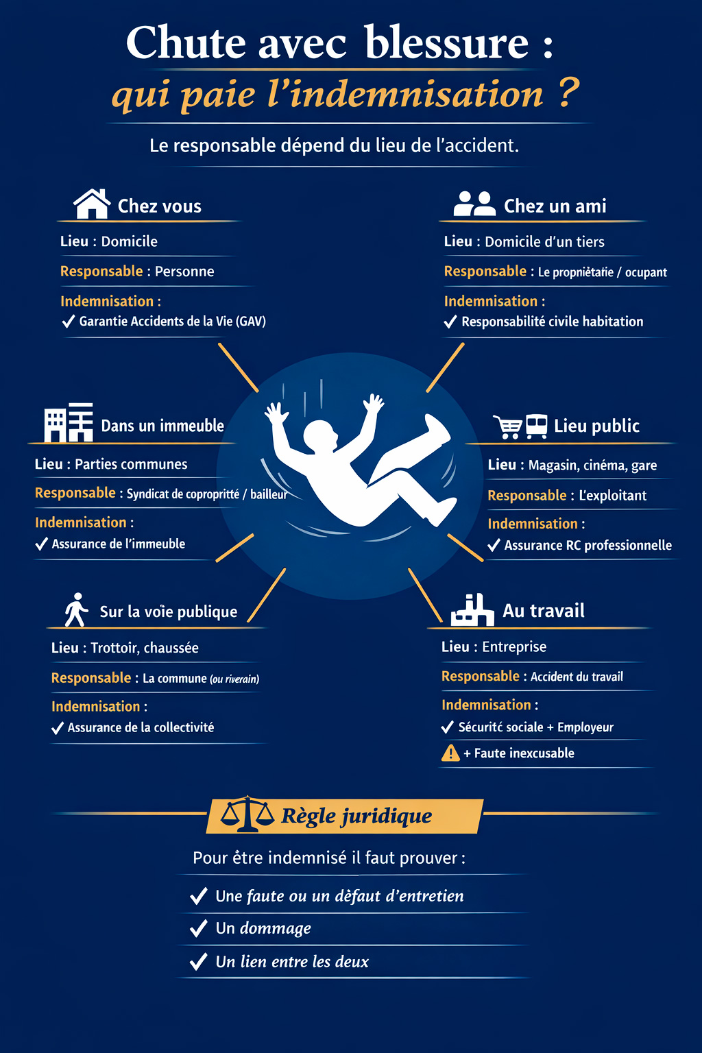 infographie chute et indemnisation