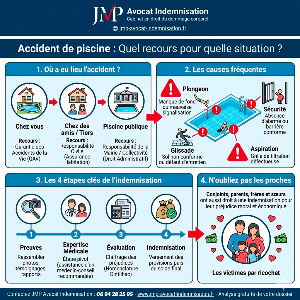 Accident de piscine & indemnisation