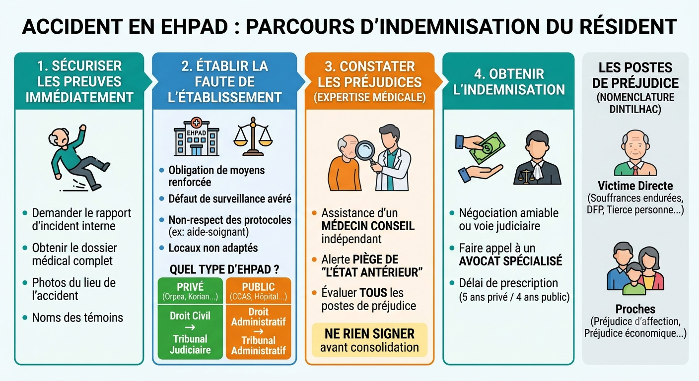 ehpad r&eacute;sident accident infographie