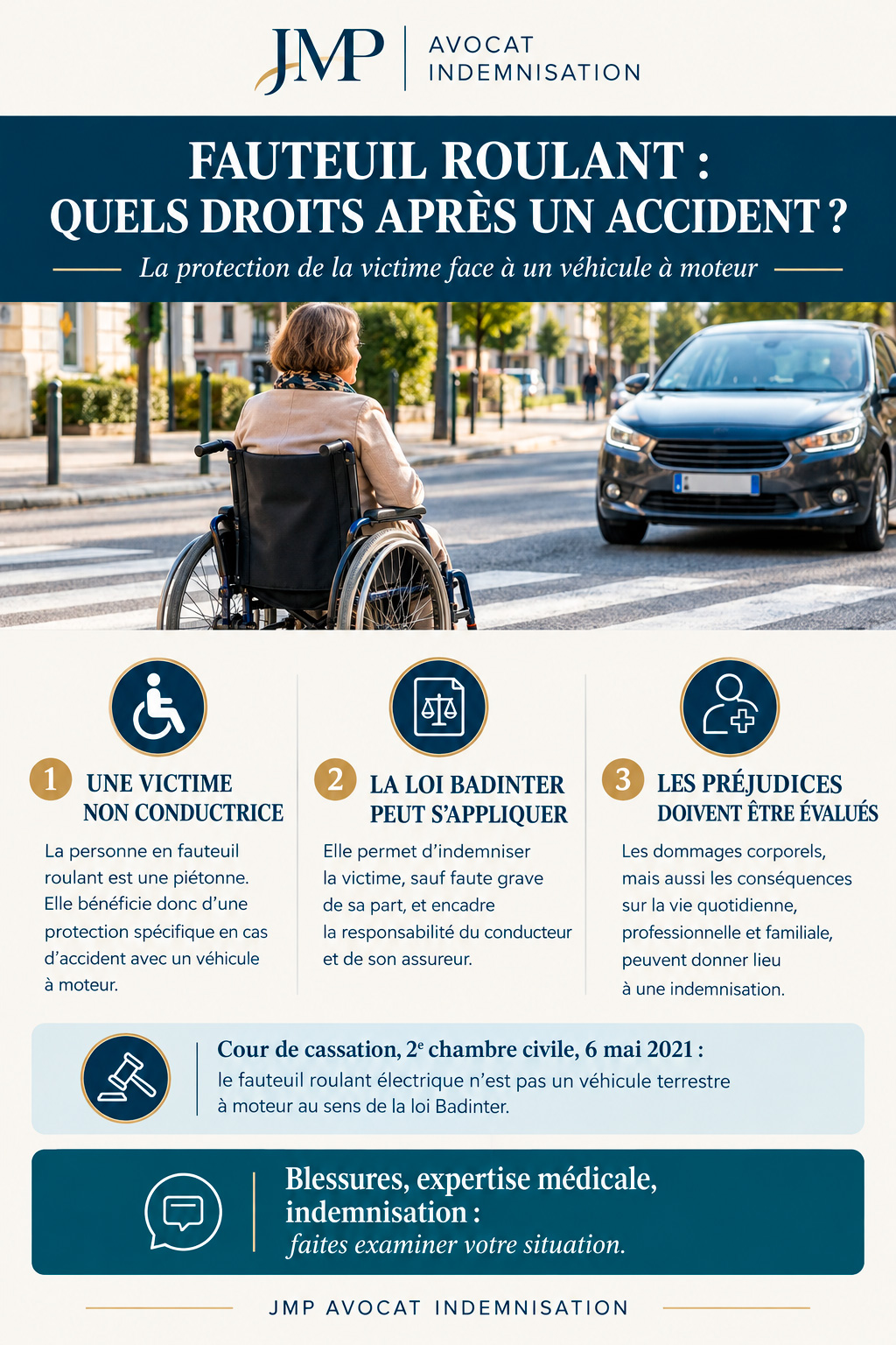 accident fauteuil roulant &eacute;lectrique