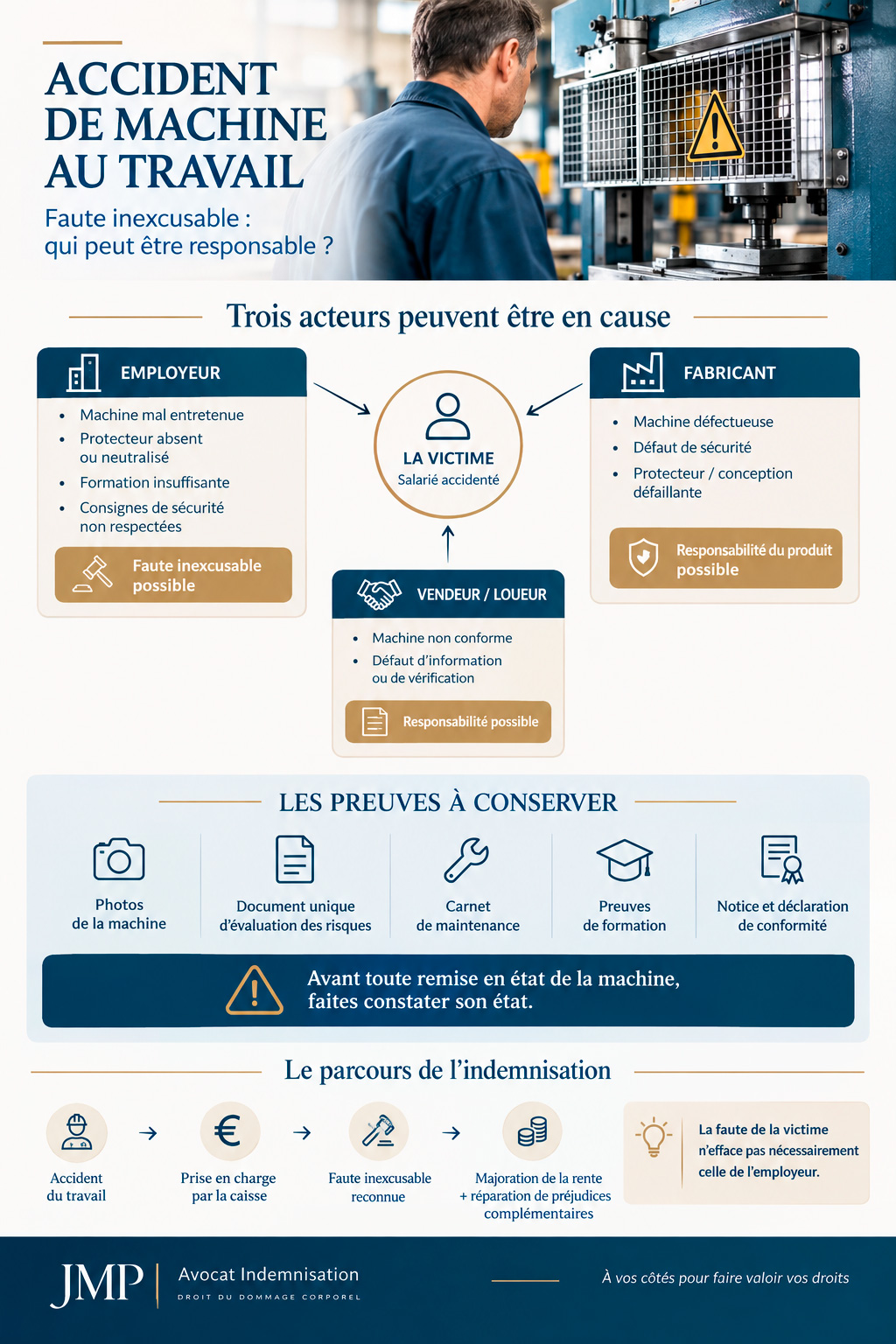 accident machine travail et indemnisation