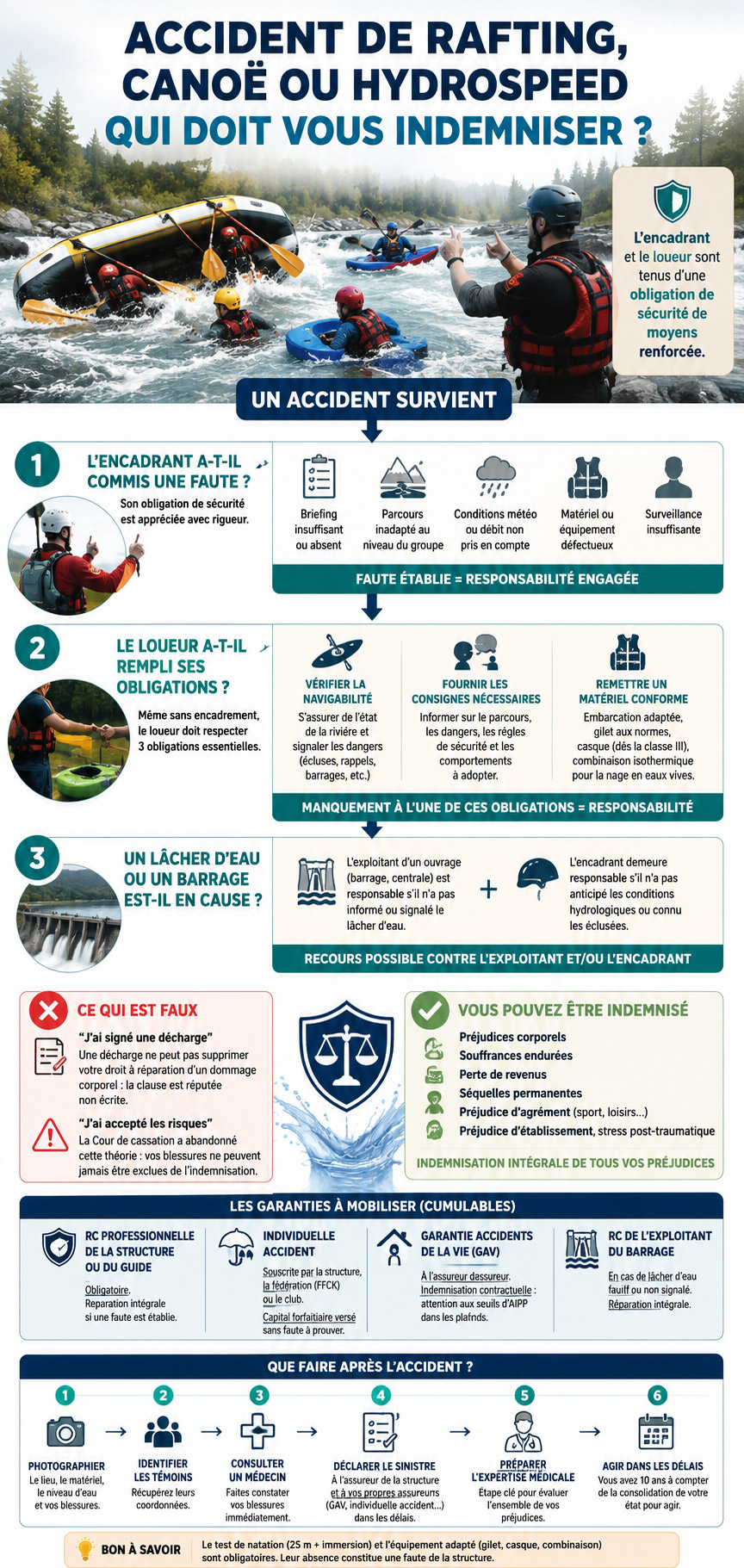 accident rafting eaux vives infographie