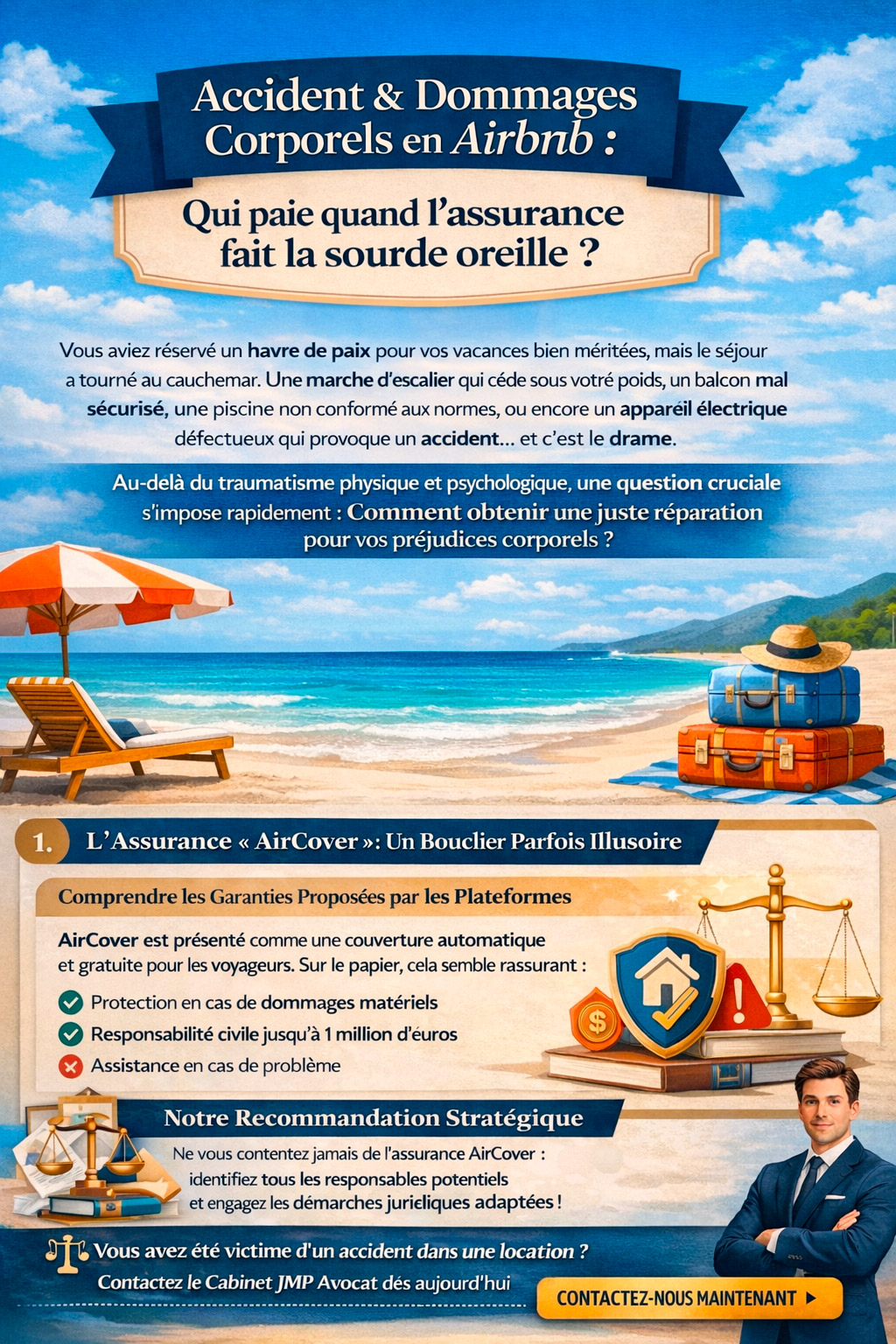 Accident en Airbnb - indemnisation