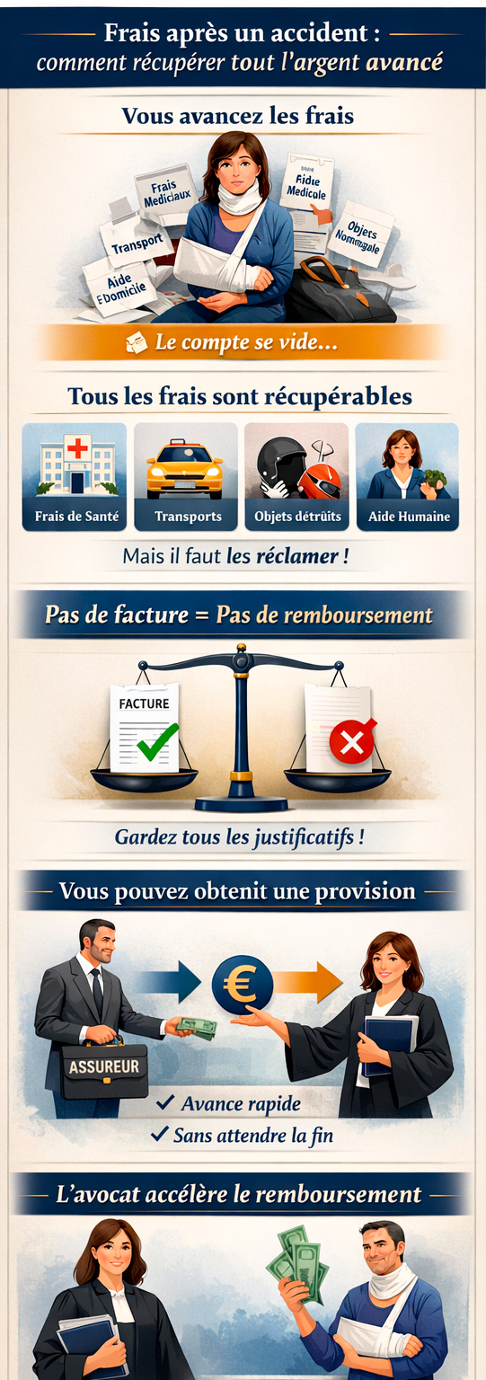 frais rembours&eacute;s apr&egrave;s accident