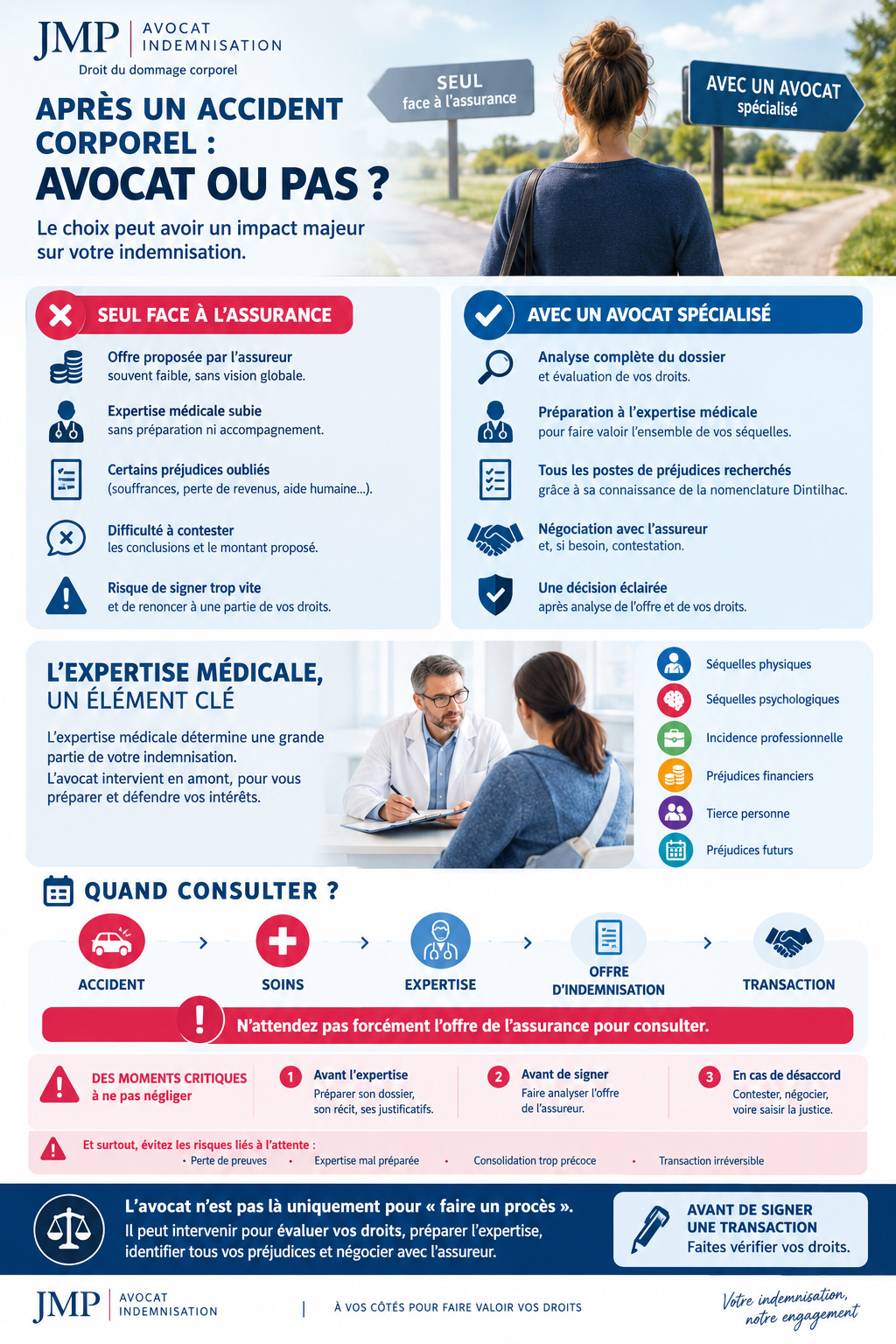 indemnisation accident avec ou sans avocat