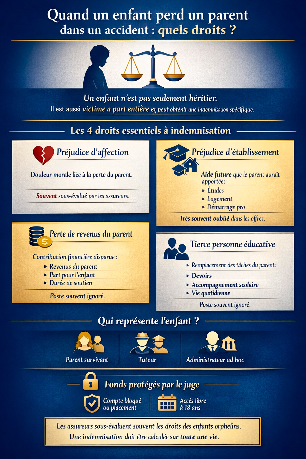 indemnisation enfant orphelin