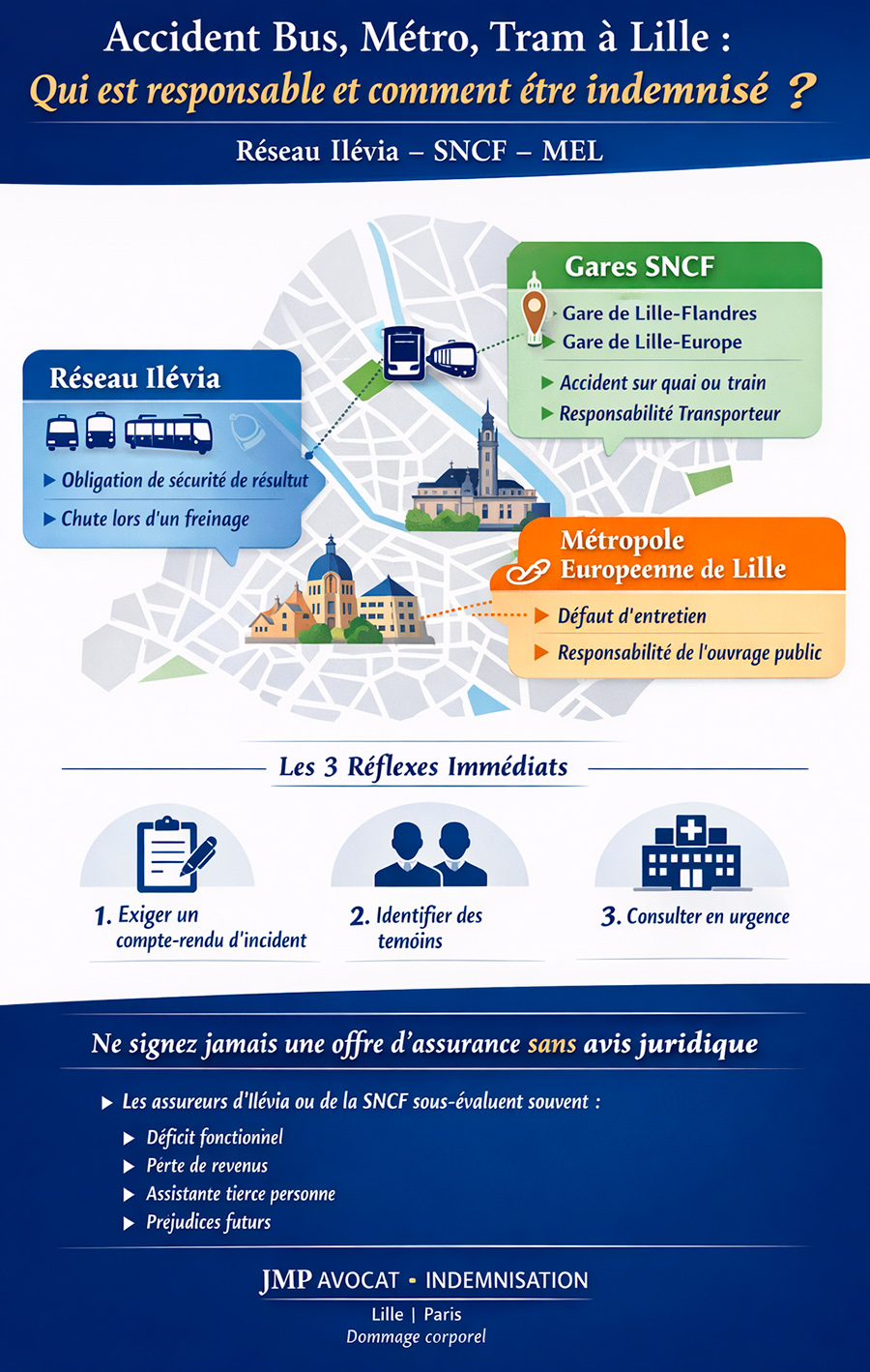 infographie accident corporel dans transport en commun Lille