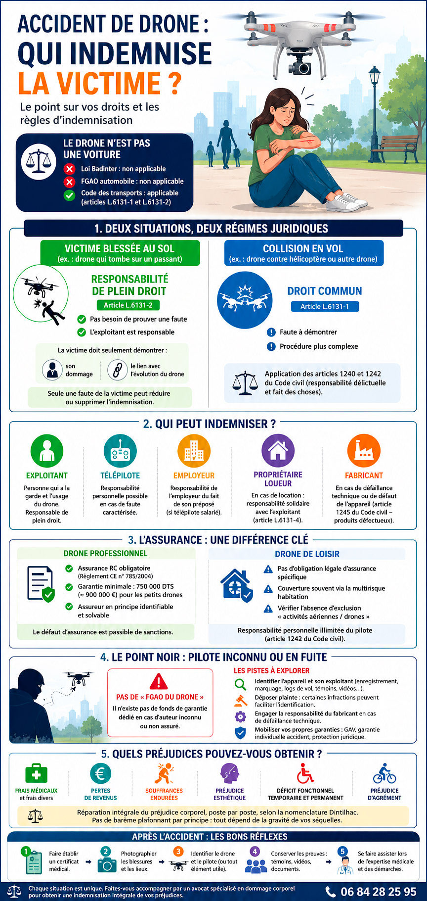 infographie accident drone