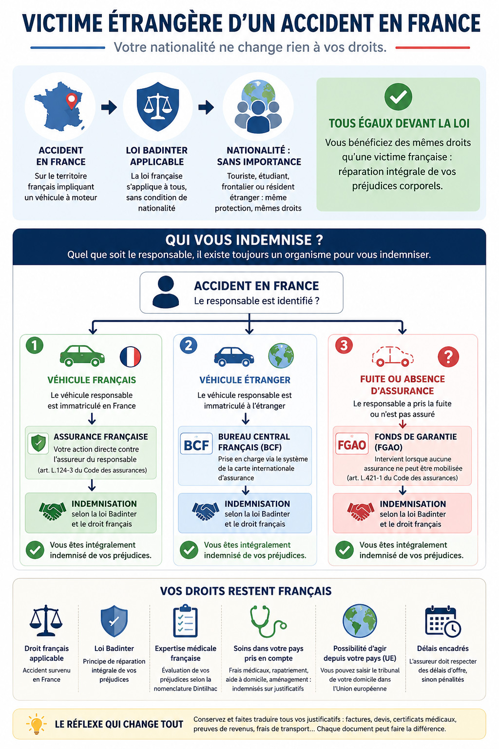 accident v&eacute;hicule &eacute;tranger en France