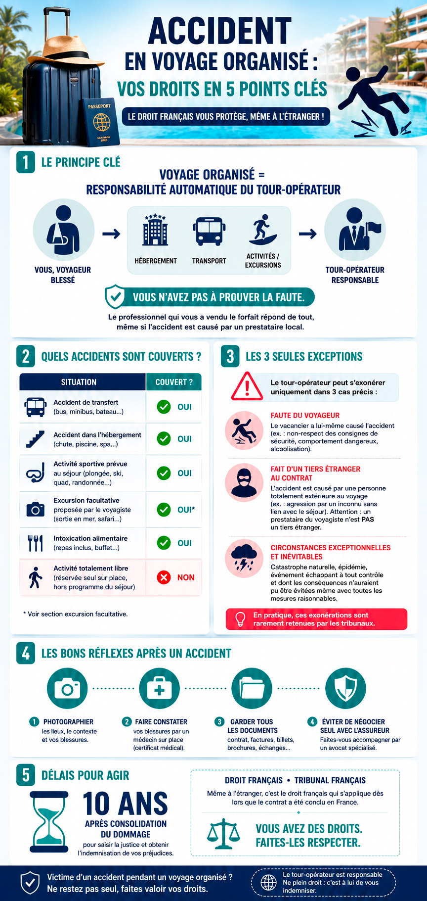 accident voyage organise infographie