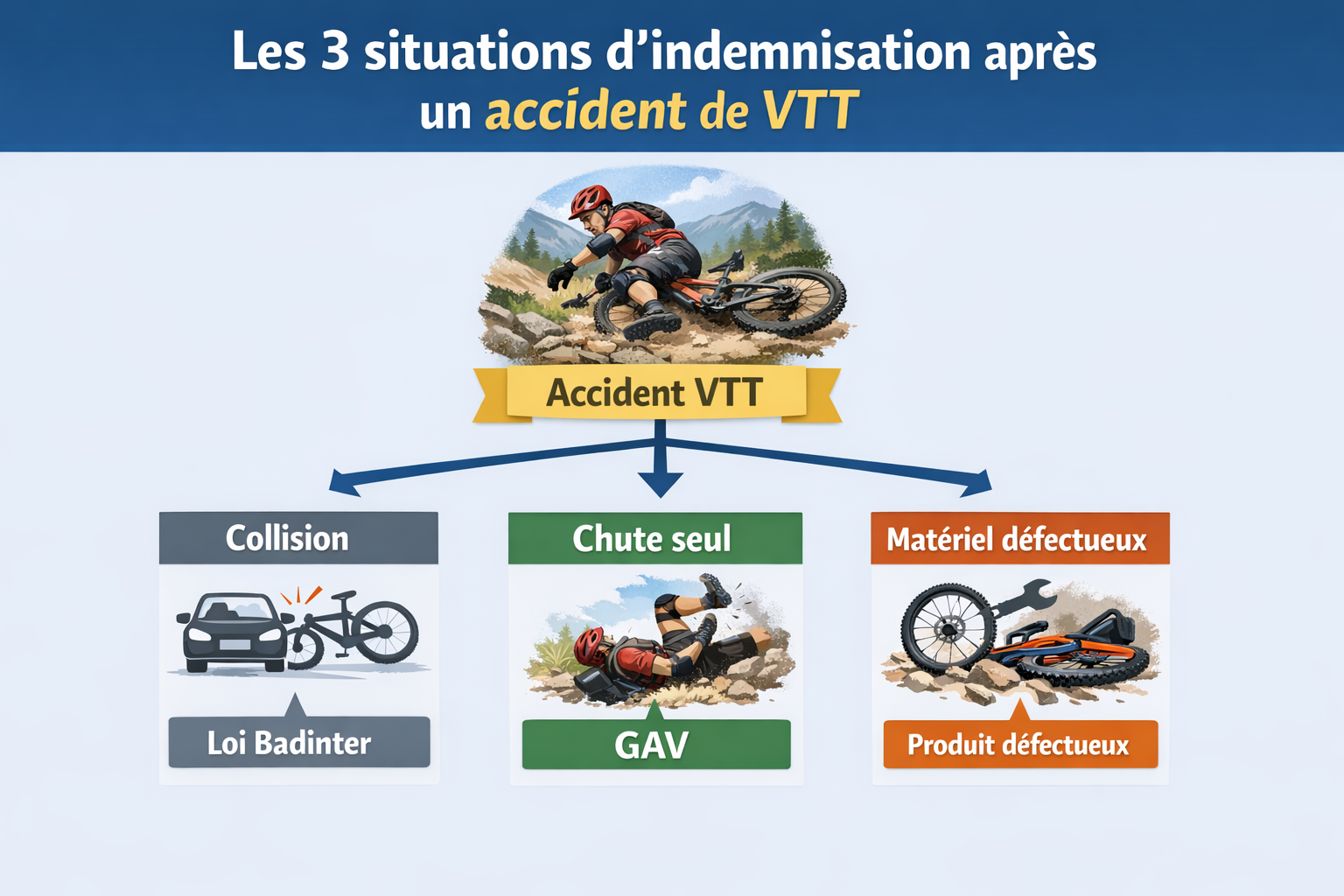infographie accident de vtt