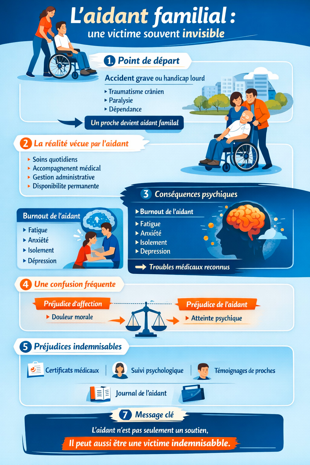 infographie indemnisation aidants accident 