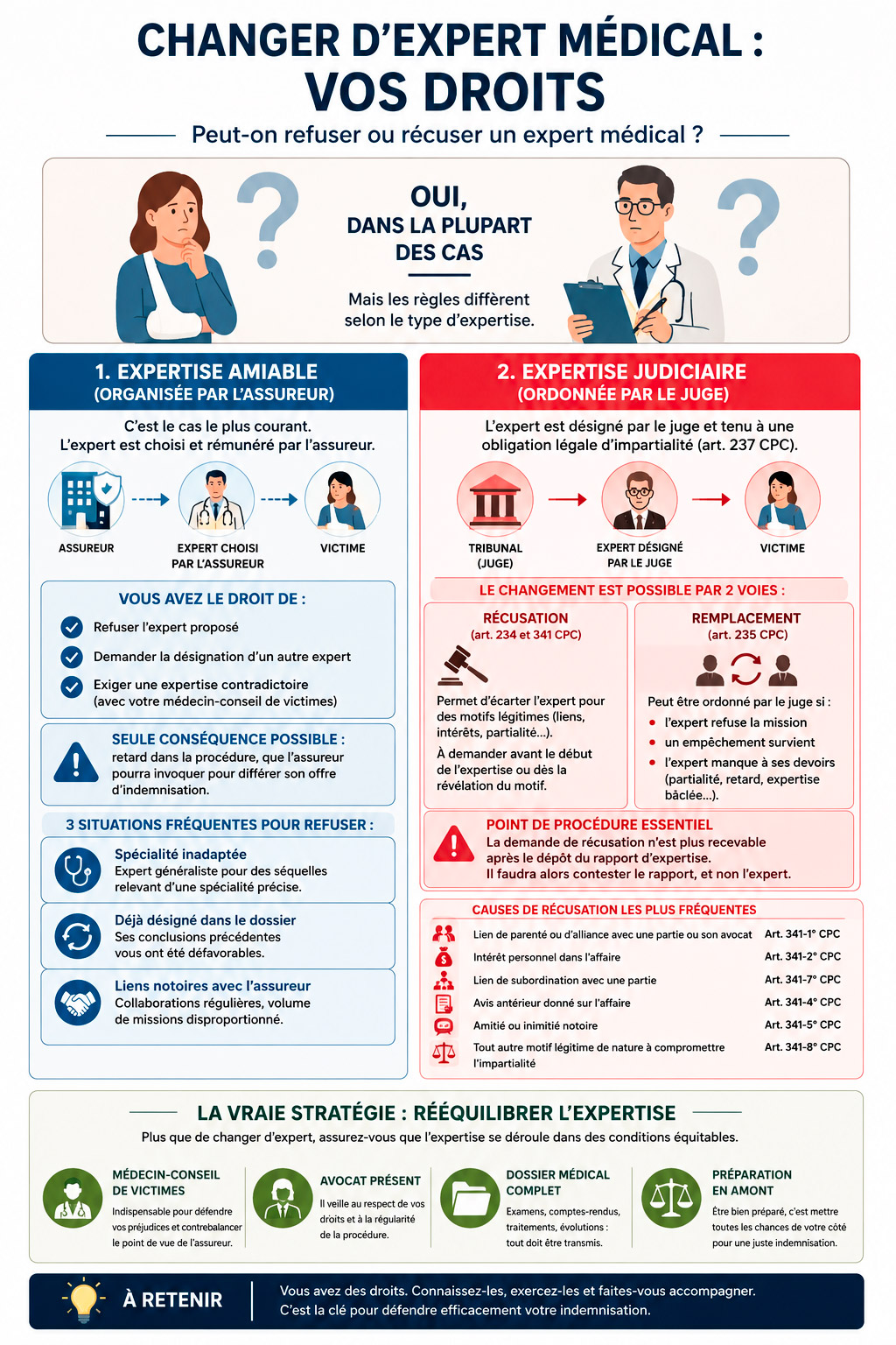 infographie changer expert m&eacute;dical apr&egrave;s accident