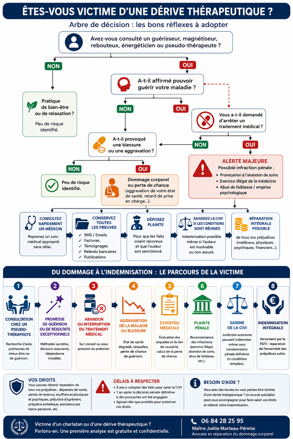 exercice illégal de la médecine infographie