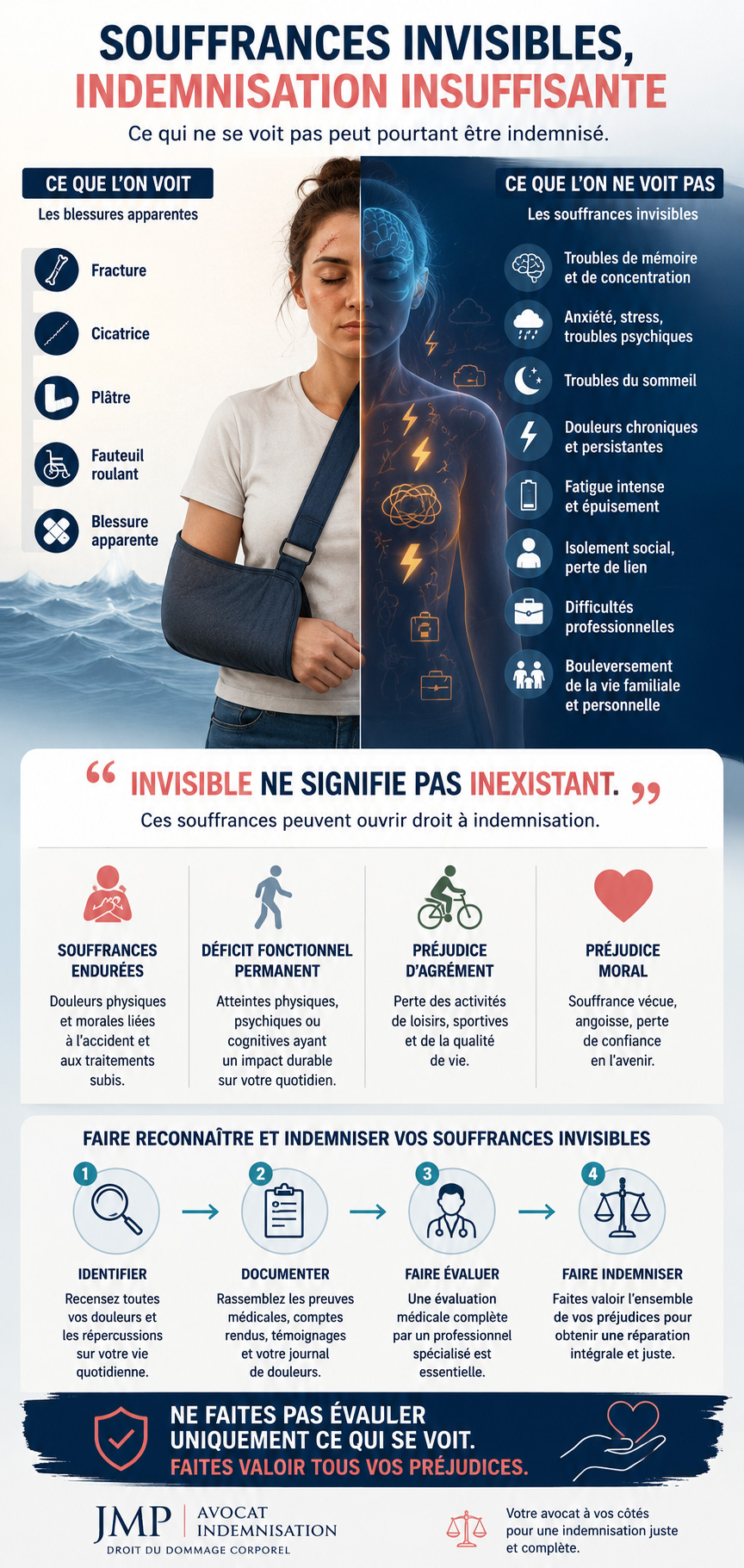 souffrances invisibles indemnisation insuffisante