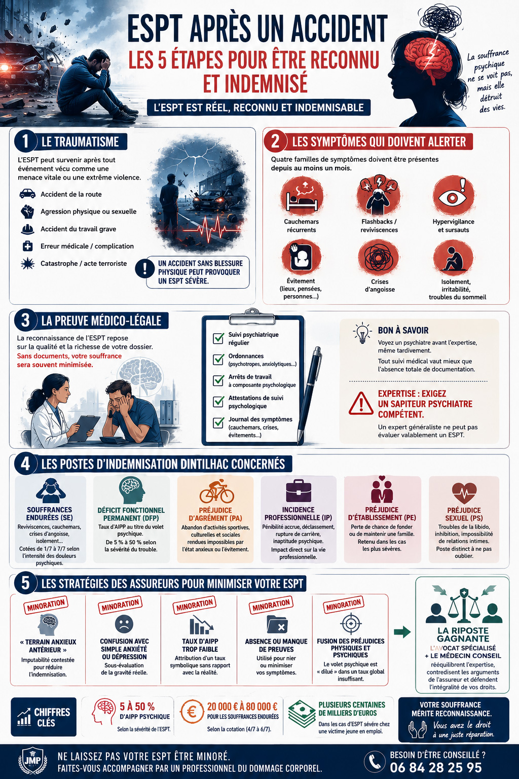 accident stress post traumatique infographie