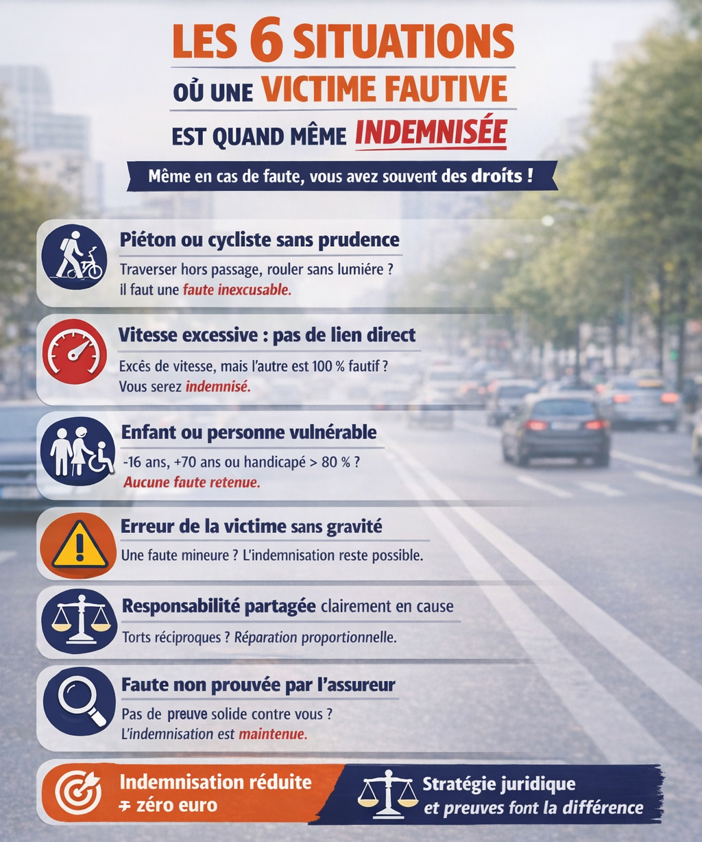 infographie - victime fautive