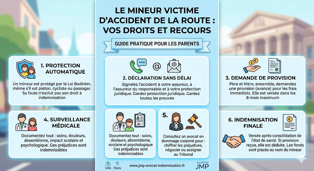 indemisaton mineur accident&eacute;