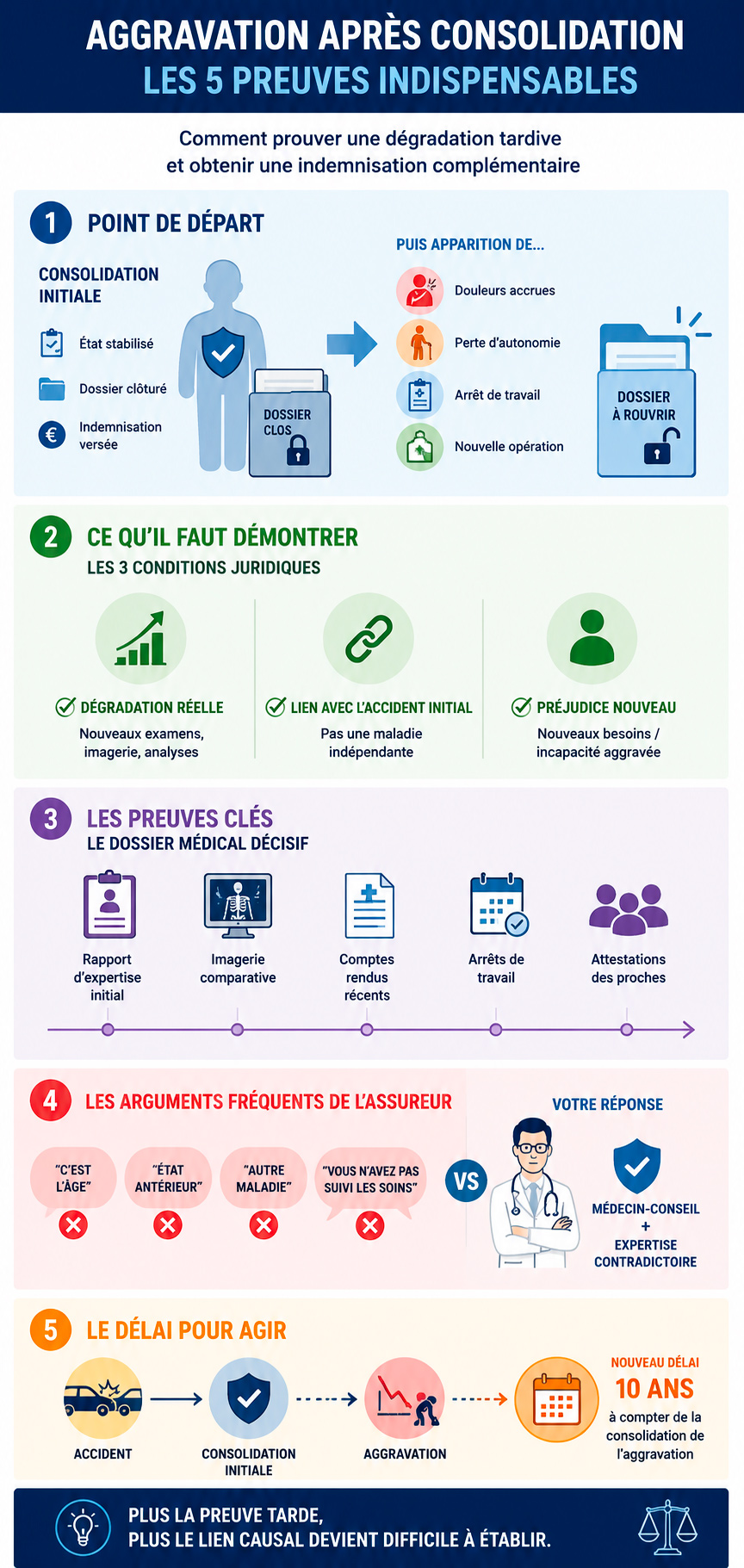 infographie aggravation preuve