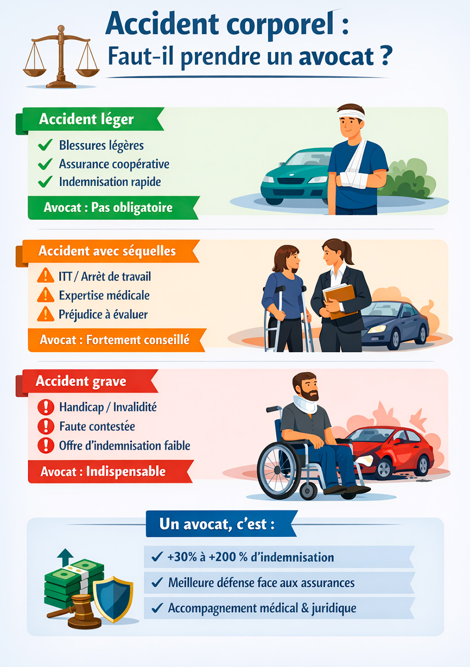 Quand prendre un avocat en dommage corporel ?