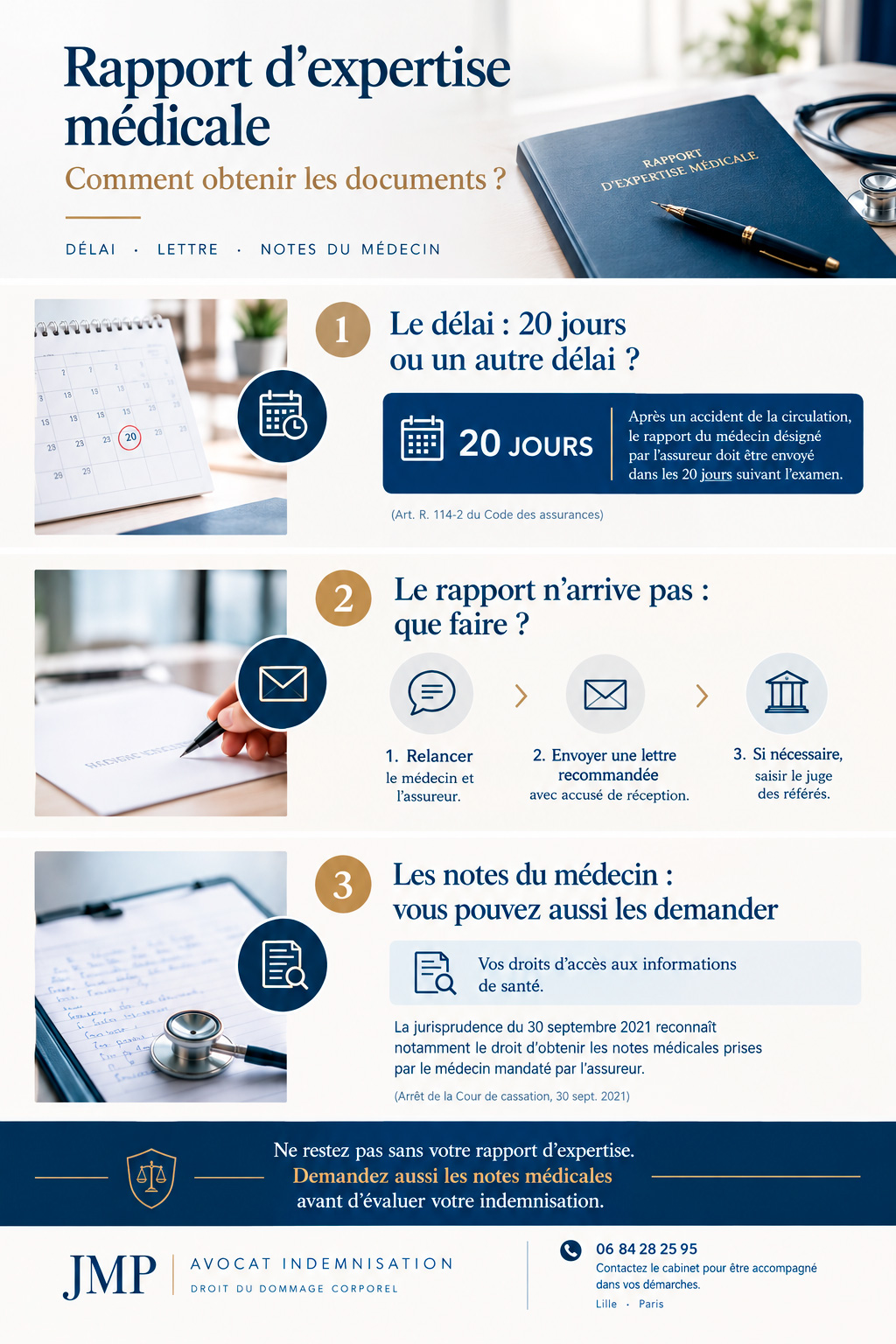 obtenir rapport d'expertise m&eacute;dicale