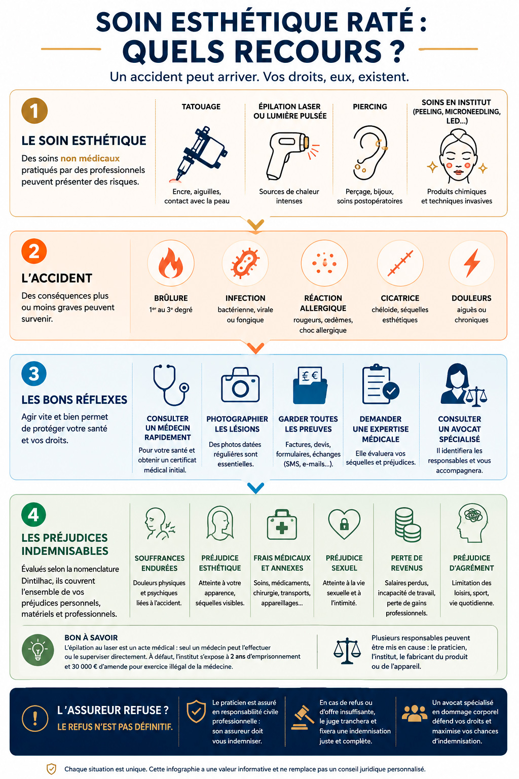 infographie accidents soins esth&eacute;tiques