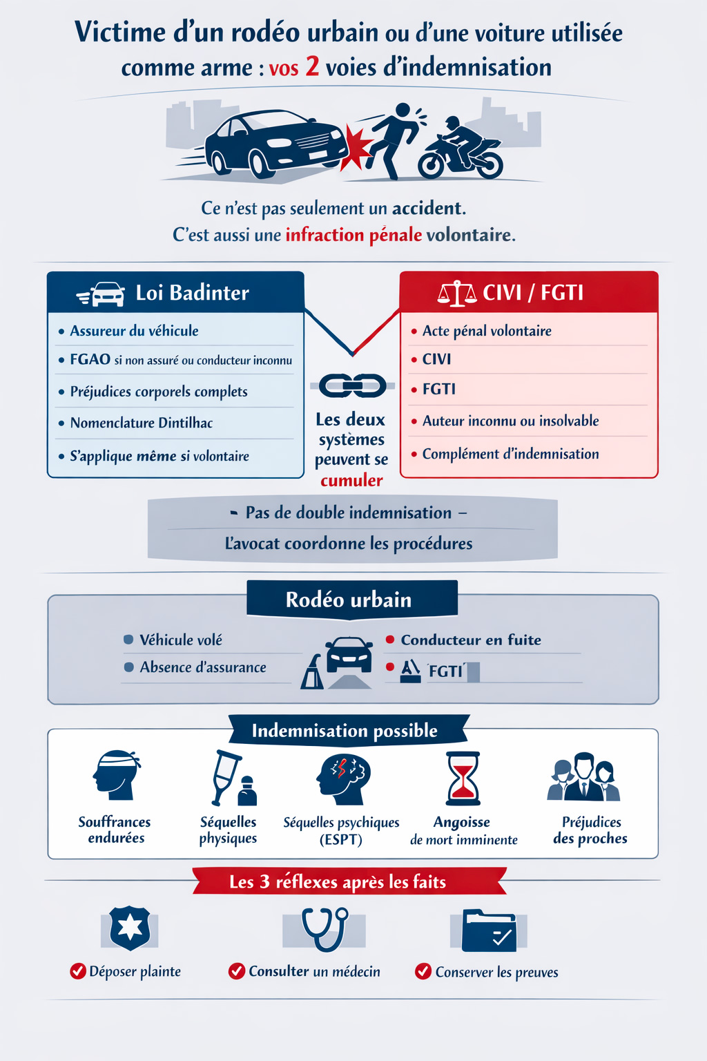 infographie rodeo urbain accident